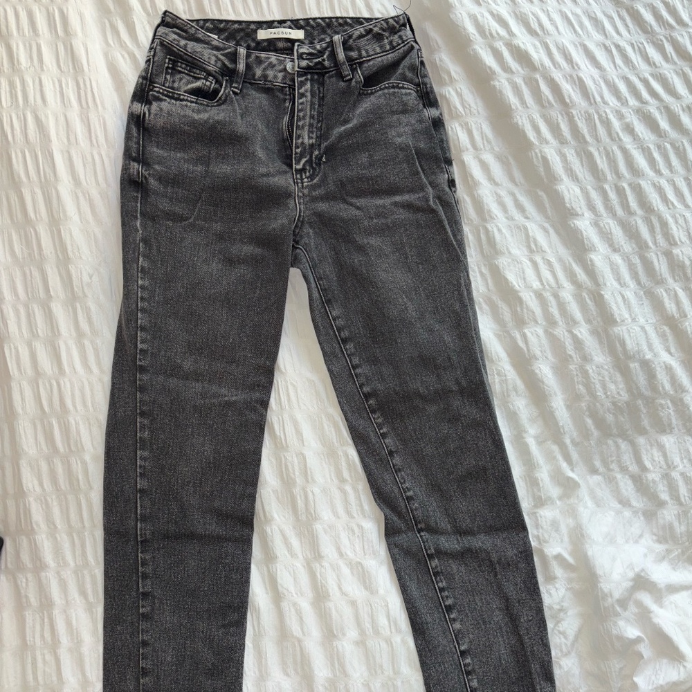 Pacsun Black Straight Leg Mom Jeans